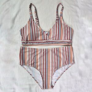 Shein Multi-colored Striped Bikini